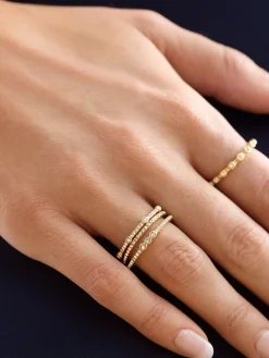 Maggie Ring Set - Gold/Pavé