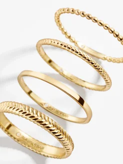 Mamie 18K Gold Vermeil Ring Set - Gold