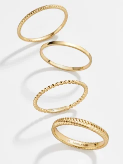 Mamie 18K Gold Vermeil Ring Set - Gold