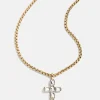 Mara Cross Necklace - Bezel Cross