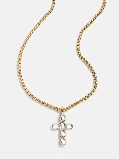 Mara Cross Necklace - Bezel Cross