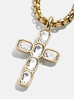 Mara Cross Necklace - Bezel Cross