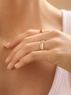 Maria Ring - Gold/Pavé