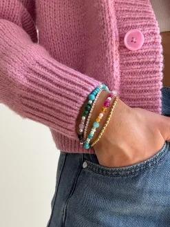 Marlowe Semi-Precious Bracelet - Gold/Multi