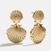 Marni Seashell Earrings - Gold/Pearl