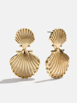 Marni Seashell Earrings - Gold/Pearl