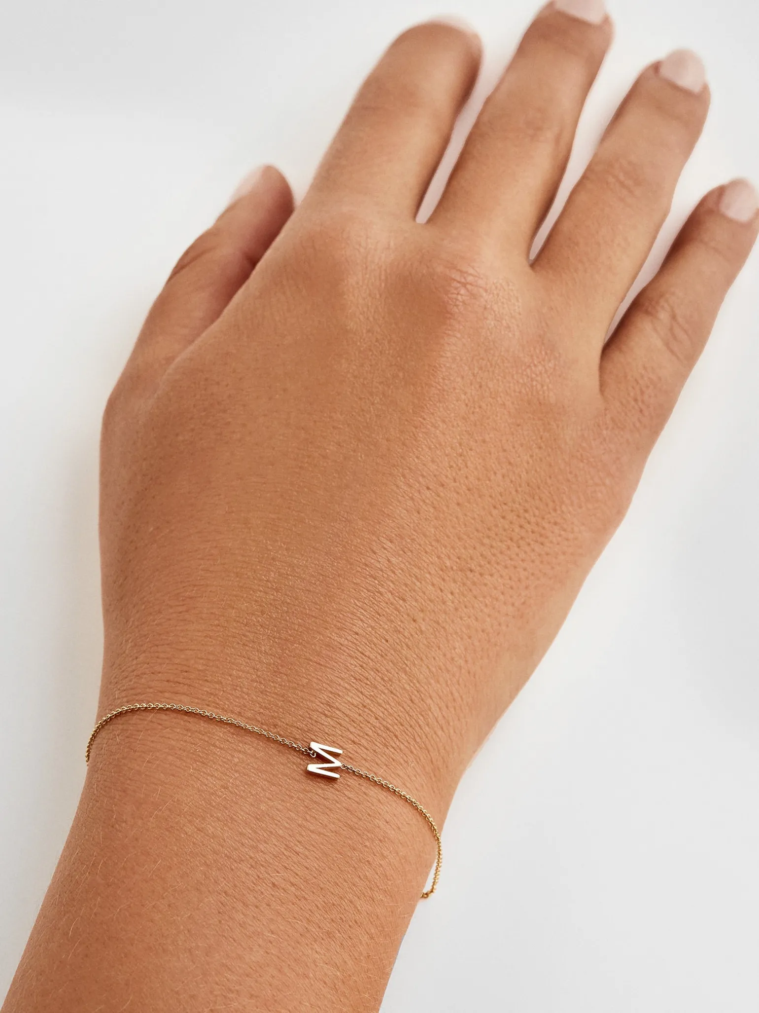 Maya Brenner Mini Letter Bracelet