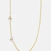 Maya Brenner Monogram Necklace with Diamond - Gold