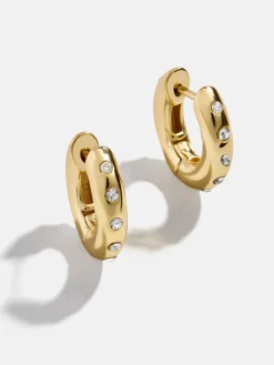 Megan Earrings - Gold/Pavé