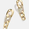 Michel Drop Earrings - Gold/Pavé