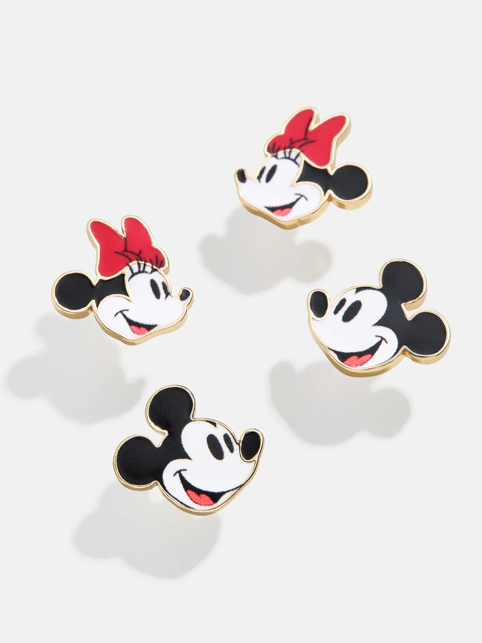 Mickey Mouse & Minnie Mouse Classic Earring Set - Red/White