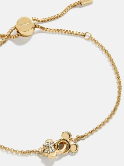 Mickey Mouse & Minnie Mouse Disney Better Half Bracelet - Gold/Pavé