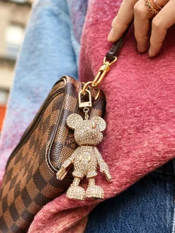Mickey Mouse disney Bag Charm - Gold Glitter