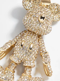 Mickey Mouse disney Bag Charm - Gold Glitter