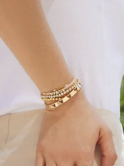 Mickey Mouse Disney Cutout Cuff Bracelet - Gold