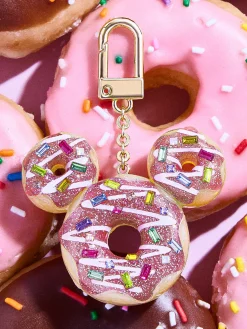 Mickey Mouse Disney Donut Bag Charm - Disney Pink Donut Bag Charm