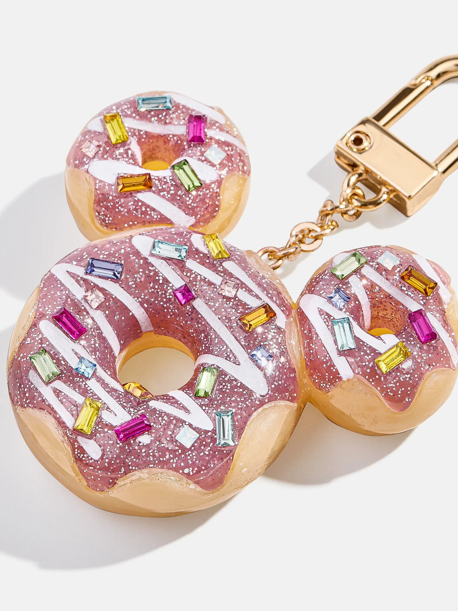 Mickey Mouse Disney Donut Bag Charm - Disney Pink Donut Bag Charm