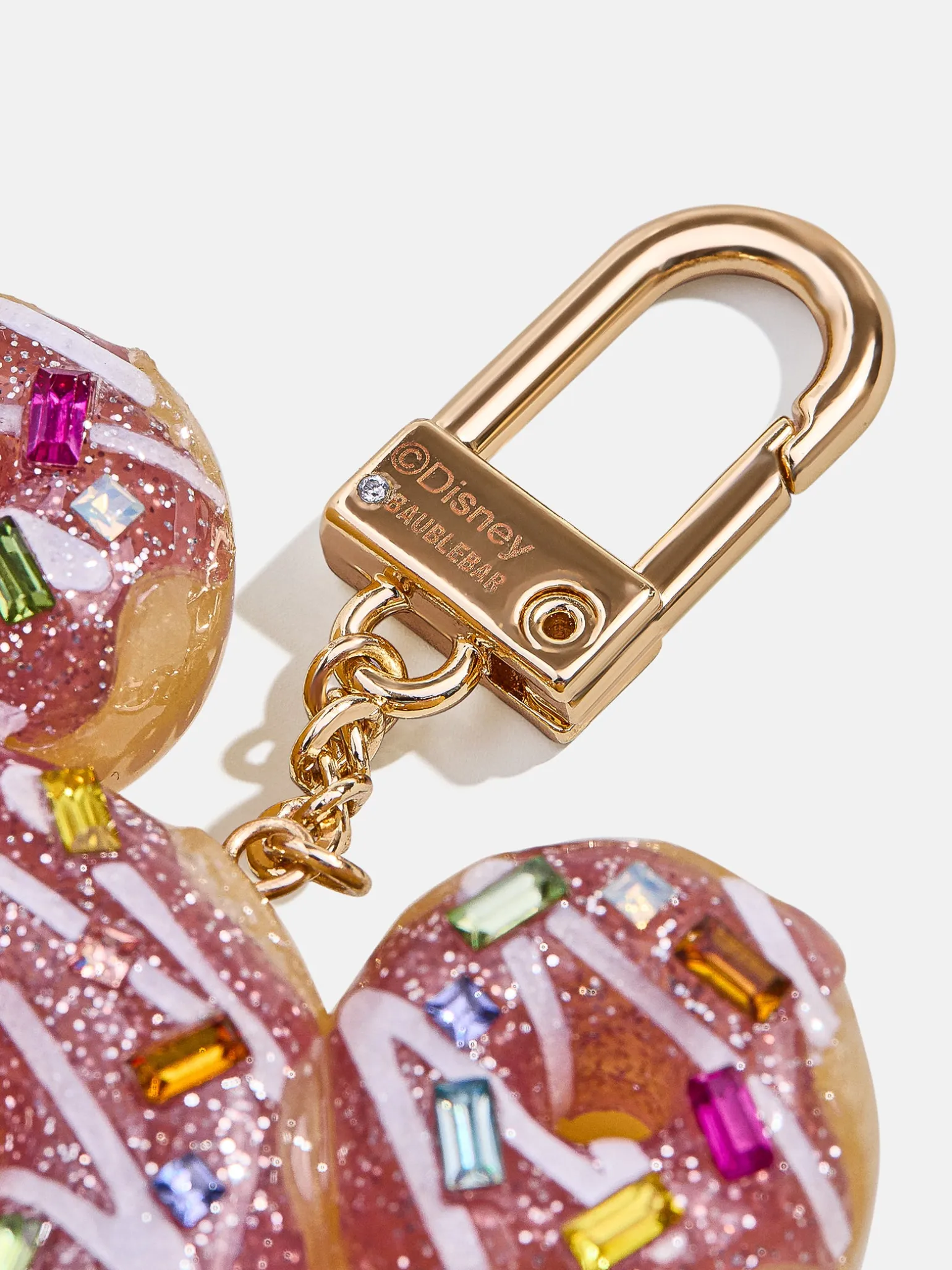 Mickey Mouse Disney Donut Bag Charm - Disney Pink Donut Bag Charm