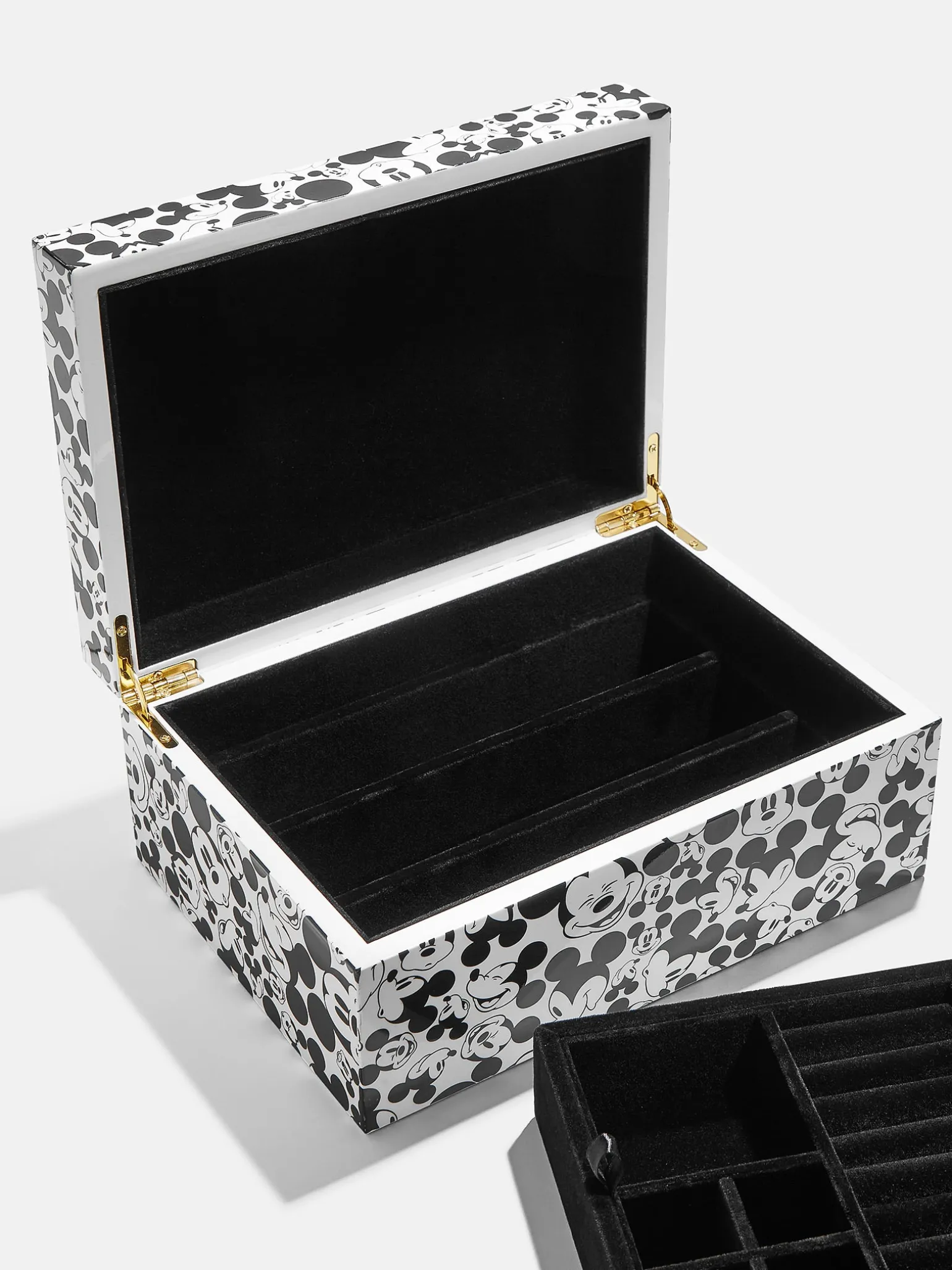 Mickey Mouse Disney Jewelry Lacquer Box - Black/White