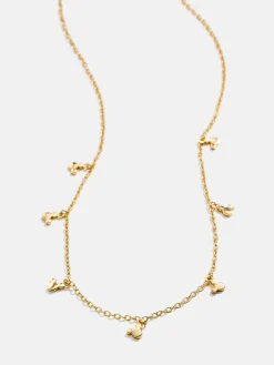 Mickey Mouse Disney 18K Gold Plated Sterling Silver Repeating Necklace - Gold