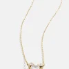 Mickey Mouse Disney 18K Gold Plated Sterling Silver & Cubic Zircona Pendant Necklace - Gold/Pavé