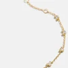 Mickey Mouse Disney 18K Gold Plated Sterling Silver Bracelet - Gold/Pavé