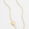Mickey Mouse Disney 18K Gold & Cubic Zirconia Asymmetrical Necklace - Gold