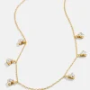 Mickey Mouse Disney 18K Gold Plated Sterling Silver Repeating Necklace - Gold/Pavé