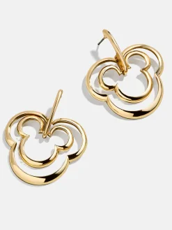 Mickey Mouse Disney Layered Earrings - Gold