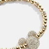Mickey Mouse Disney Pavé Bracelet - Gold/Pavé