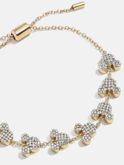 Mickey Mouse Disney Pavé Pull-Tie Bracelet
