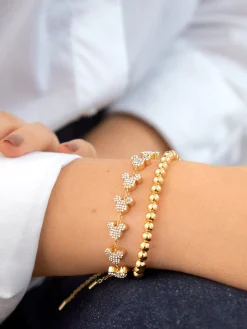 Mickey Mouse Disney Pavé Pull-Tie Bracelet