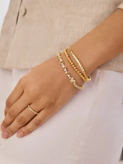 Mickey Mouse Disney Repeating Tennis Bracelet - Gold