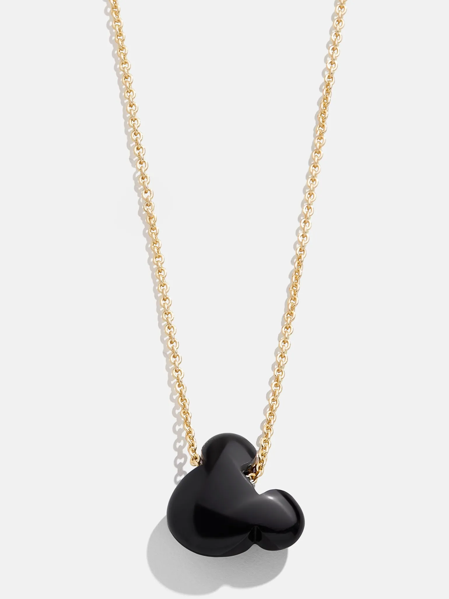 Mickey Mouse Disney Stone Pendant Necklace - Black