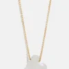Mickey Mouse Disney Stone Pendant Necklace - White Quartz