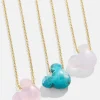 Mickey Mouse Disney Stone Pendant Necklace - Turquoise
