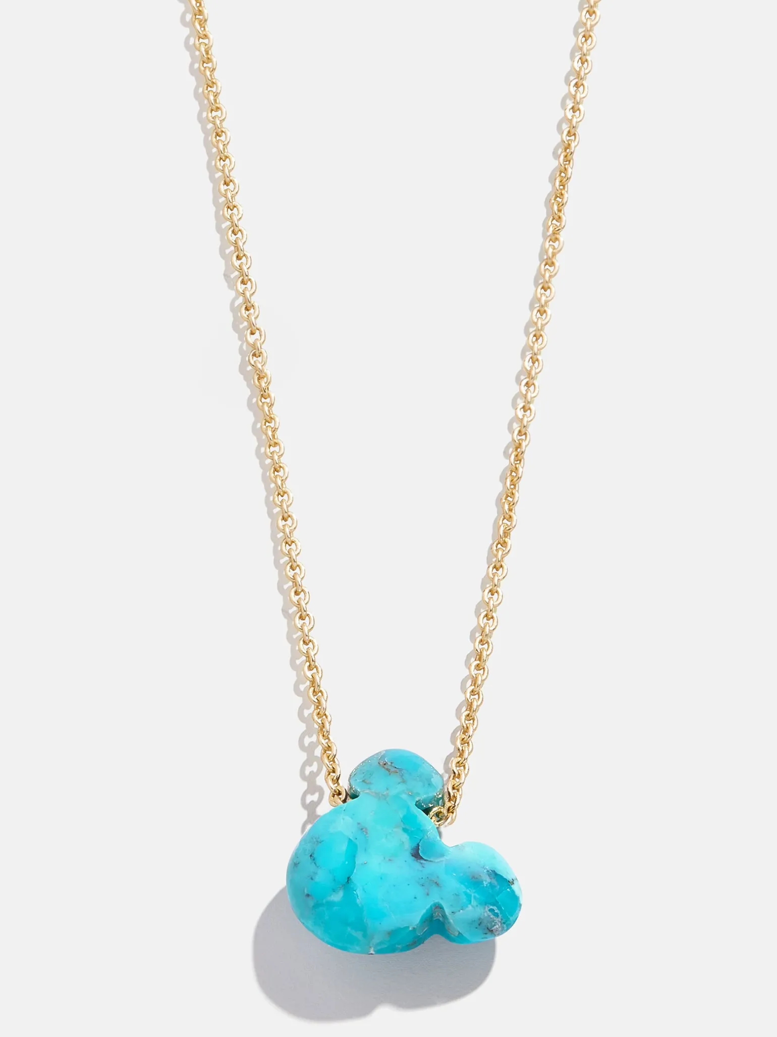Mickey Mouse Disney Stone Pendant Necklace - Turquoise