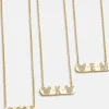 Mickey Mouse 18K Gold Vermeil & Cubic Zirconia Initial Bar Necklace - Gold/Pavé