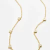 Mickey Mouse Outline 18K Gold Vermeil Necklace - Gold/Pavé