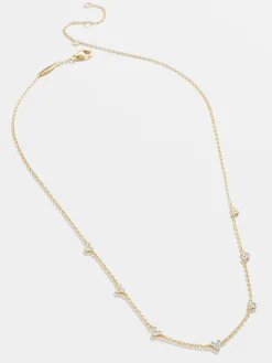 Mickey Mouse Outline 18K Gold Vermeil Necklace - Gold/Pavé