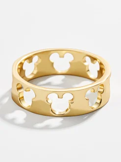 Mickey Mouse Outline 18K Gold Vermeil Ring - Gold