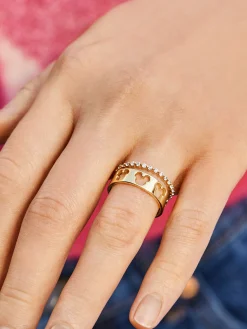 Mickey Mouse Outline 18K Gold Vermeil Ring - Gold