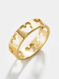 Mickey Mouse Outline 18K Gold Vermeil Ring - Gold