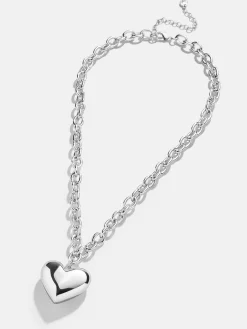 Millie Bubble Heart Necklace - Silver