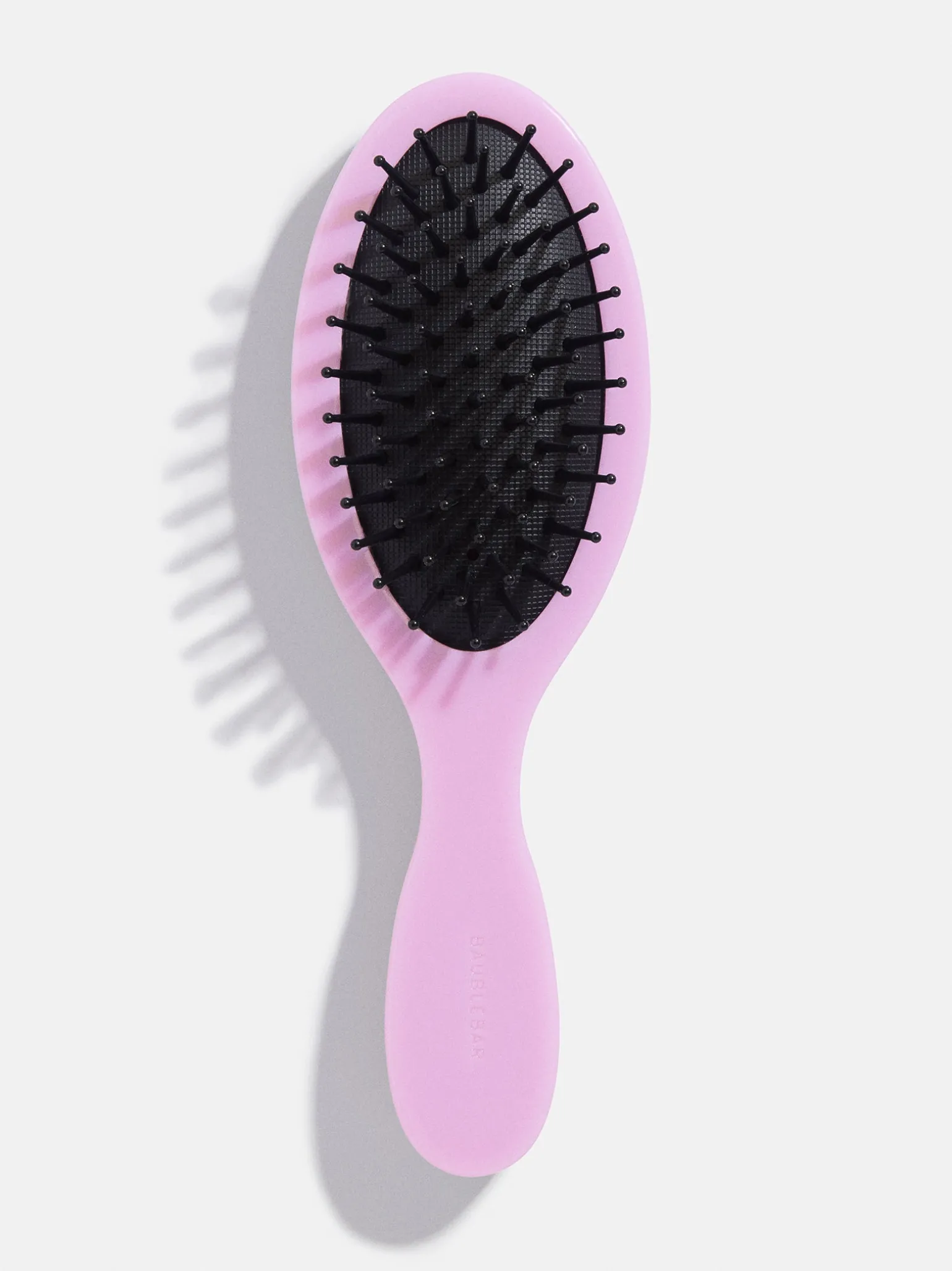 Mini Block Font Custom Hair Brush - Light Purple/Red
