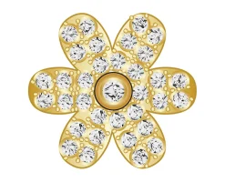 Mini Daisy Icon - Clear/Gold