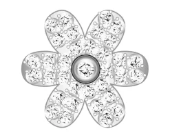 Mini Daisy Icon - Clear/Silver