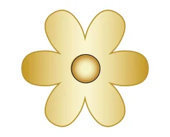 Mini Daisy Icon - Gold