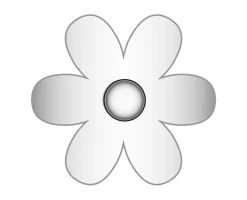 Mini Daisy Icon - Silver