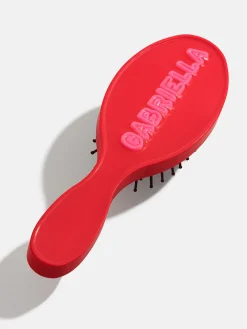Mini Fine Line Custom Hair Brush - Red/Pink